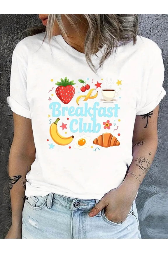 Morning Breakfast Lover Funny Pancakes Bacon Eggs Casual Graphic Unisex T-Shirt up to size 5XL