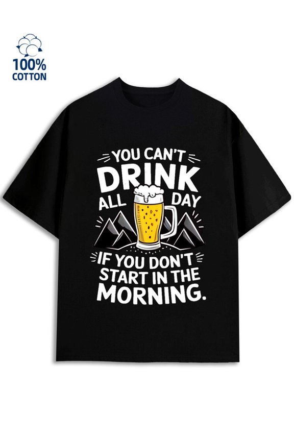 Morning Brew T-Shirt men 180G 100% Cotton black Fashion Unisex Shirt Crewneck tshirts Casual Unisex Shirt Graphic tshirts Original Unisex Shirt Graphic Tee tshirts Basic Unisex Shirt Cotton tshirts