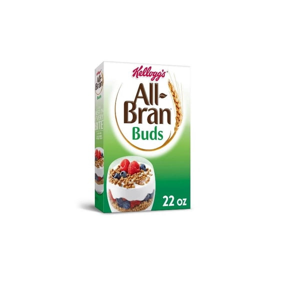 Morning Cereal by Kellogg's All Bran Buds, Rich in Fiber, Includes 8 Minerals and Vitamins