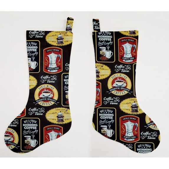 Morning Coffee Christmas Stocking by Penny's Needful Things (Single Stocking)