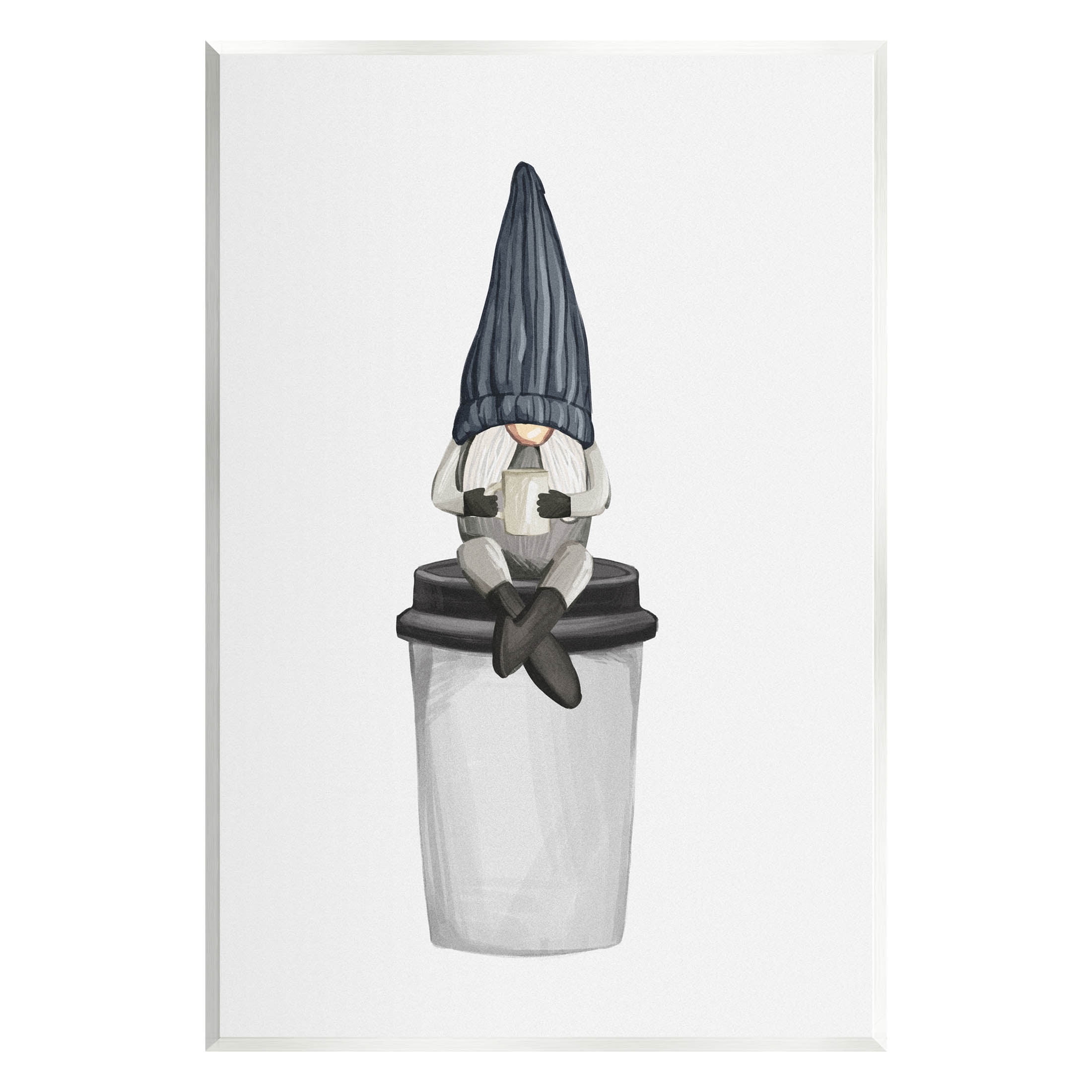 Morning Coffee Cup Gnome Fairy Tales & Fantasy Graphic Art Unframed Art Print Wall Art