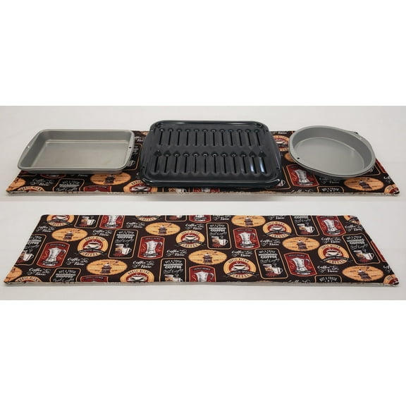 Morning Coffee Hot Pads or Hot Pad Runner by Penny's Needful Things (Small Hot Pad: 18 x 11.5in)