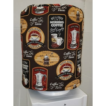 Morning Coffee Water Bottle Cover by Penny's Needful Things (5 Gallon Cover)(Down Spout)