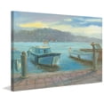 thumbnail image 1 of "Morning Dockside" Painting Print on Wrapped Canvas, 1 of 5