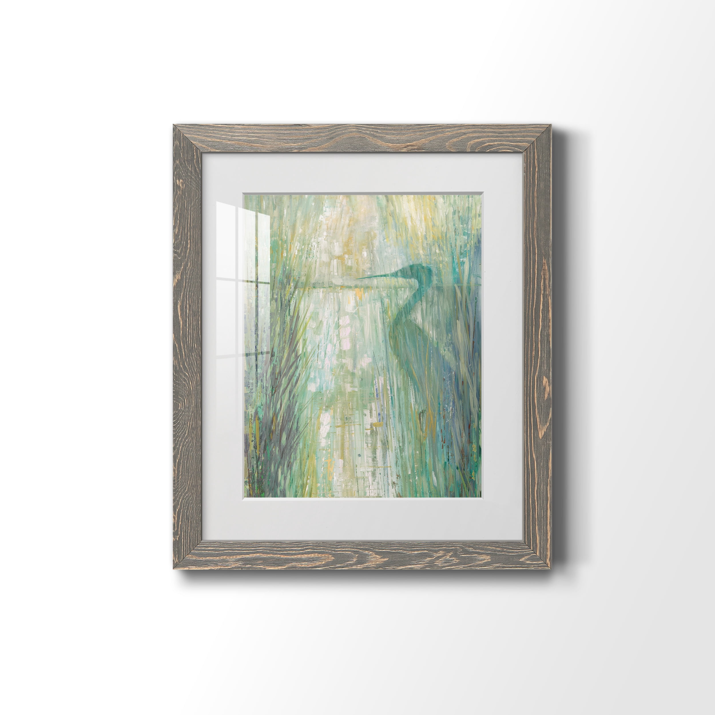 Morning Egret II - Premium Framed Print - Ready to Hang - 20 x 24 - Grey Frame