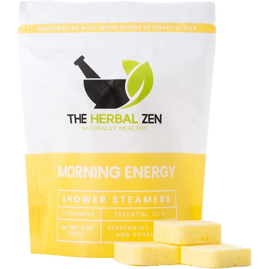 Morning Energy Shower Steamers Aromatherapy For Energy - USA Made Mothers Day Gift for Mom - Peppermint & Lemon Shower Bomb Tablets -Soothing Natural Essential Oils (10 Pack)