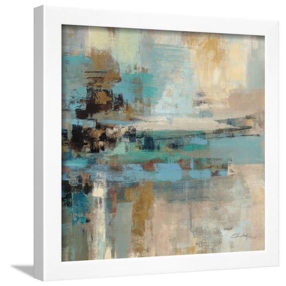 Morning Fjord Square II, Abstract Framed Art Print Wall Art by Silvia Vassileva Sold by Art.Com