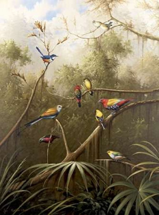 Morning Gathering II Canvas Art - Bilben (18 x 24)
