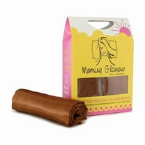 Morning Glamour  20 x 26 in. Queen & Standard Size Signature Box Satin Pillowcases, Copper - Pack of 2