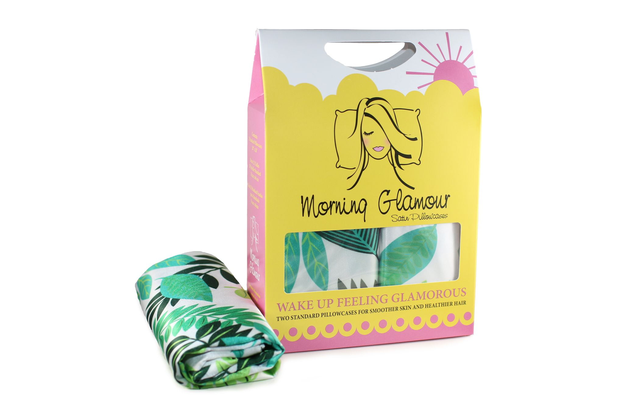 Morning Glamour Floral Print 2-pack Satin Pillowcase