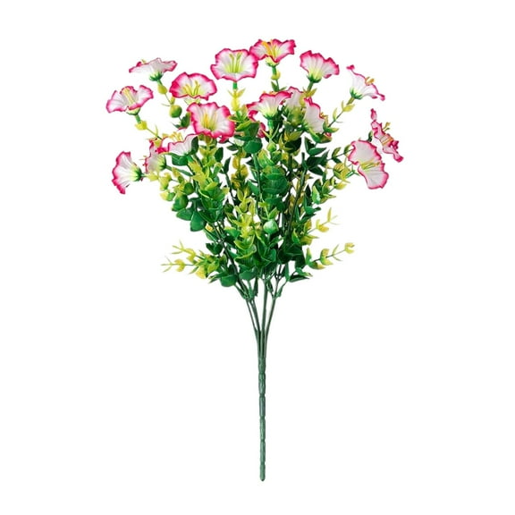 Morning Glory Artificial Flower Bouquet - Lifelike Design, Fade-Resistant & Versatile, for Home, Garden and Festival Decor