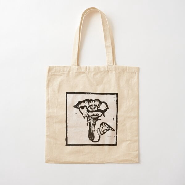 Floral Canvas Tote Bag Victorian Style Morning Glory Wildflower 