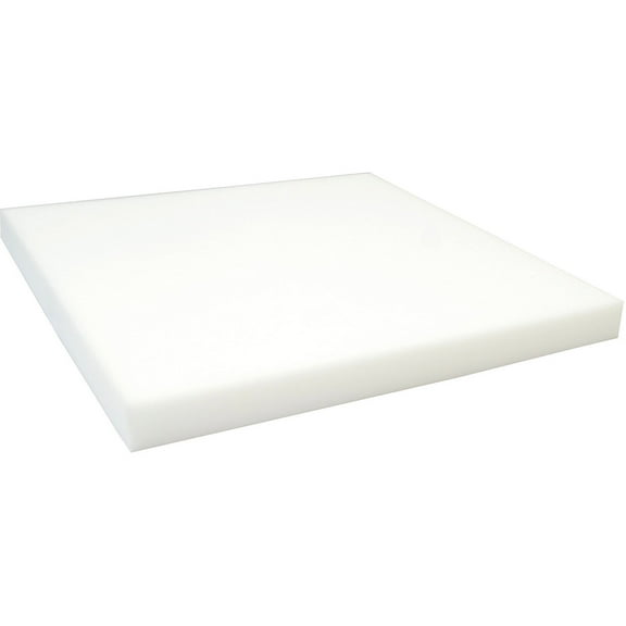 Morning Glory Craft and Cushion Foam, 22" x 22" Square x 2" Thick, 1 Each. White