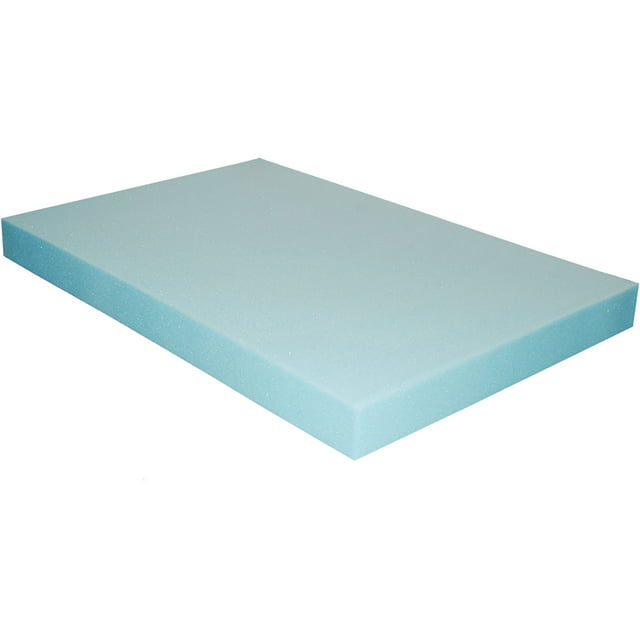 Morning Glory High Density Craft and Cushion Foam, 24" x 36" Rectangle x 3" Thick, 1 Each. Blue