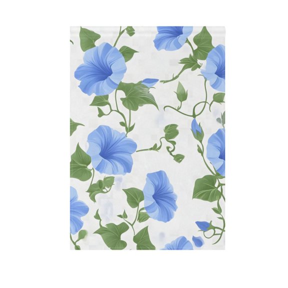 Morning Glory Two Garden Flag Double Sided 12 x 18/28 x 40 Inch Yard Flag Home Outdoor Yard Patio Lawn Decor