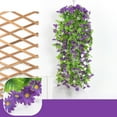 thumbnail image 1 of Morning Glory Wall Hanging 7 Branch 118 Flower Vine Decor,80cm Artificial Flower Garland for Living Room Ceiling Decoration,Wrapped Faux Plant Display(Purple), 1 of 7