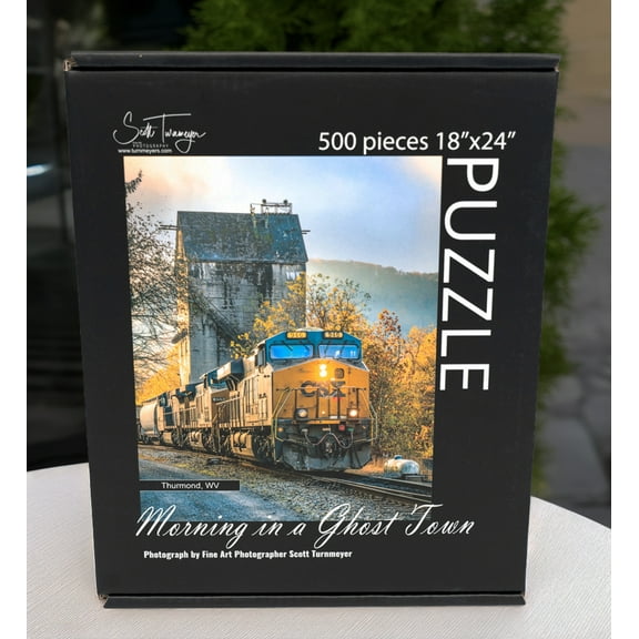 Morning In A Ghost Town - 500 Piece Jigsaw Puzzle by Scott Turnmeyer