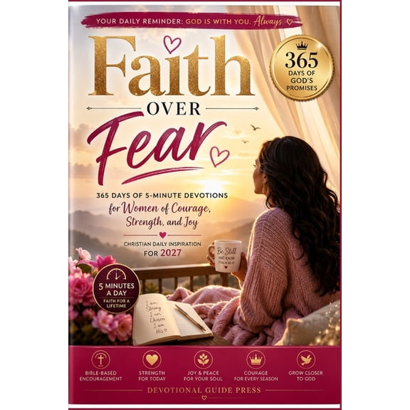 Morning with Jesus Devotional Faith Over Fear: 365 Days of 5-Minute Devotions for Women of Courage, Strength, and Joy (Christian Daily Inspiration for, (Paperback)