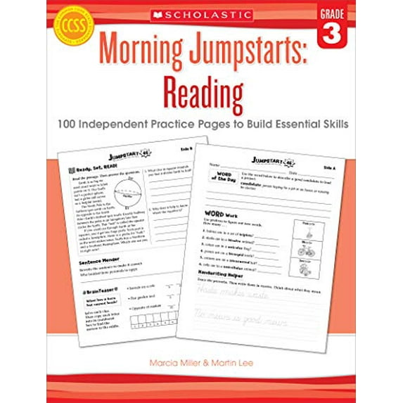 Pre-Owned Morning Jumpstarts: Reading (Grade 3): 100 Independent Practice Pages to Build Essential Skills