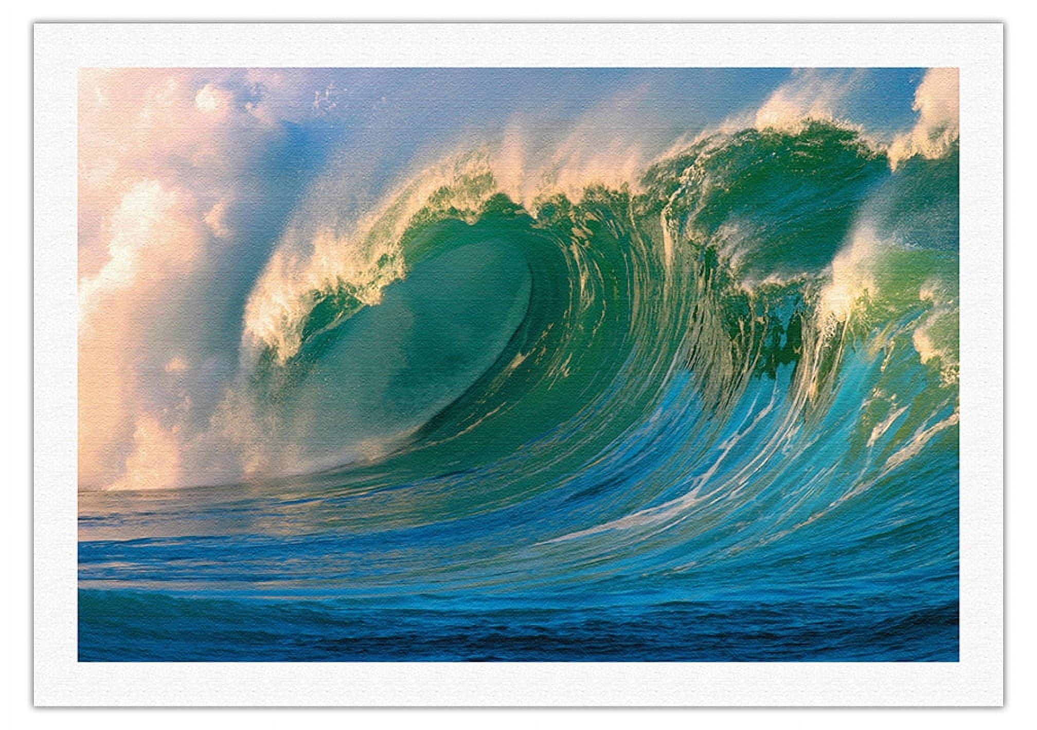 Morning Light Hawaii - Big Surf - Breaking Wave - From an Original ...