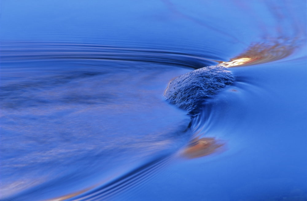 Morning Light On A Rock Whirlpool Creek Riding Mountain National Park Manitoba Canvas Art - Mike Grandmaison Design Pics (18 x 11)