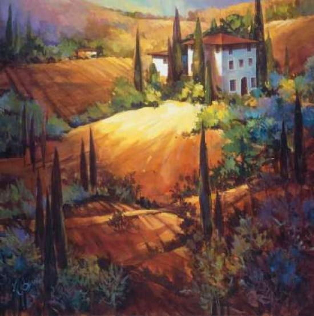 Morning Light Tuscany Canvas Art - Nancy OToole (24 x 24)