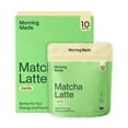 thumbnail image 1 of Morning Made Ceremonial Grade Organic Matcha Latte Powder, Vanilla, 10 Servings, 1 of 12