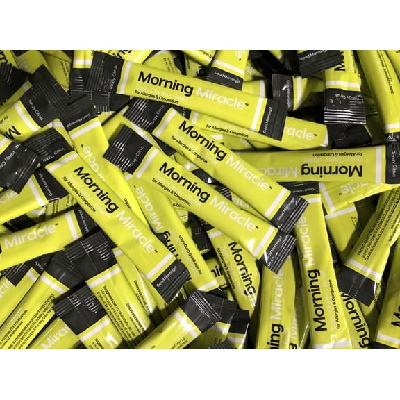 Morning Miracle Variety Pack  Caffeine-Free | Fast-Acting Relief for Congestion & Allergies | 30 Sticks to Boost Immunity, Hydration & All-Day Wellness Naturally