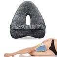 thumbnail image 1 of Morning Mist Simple Gray, Dreamy Blue Pink Cute Side Sleeping Pad with Tie Strap Knee Leg Pillow, 1 of 11