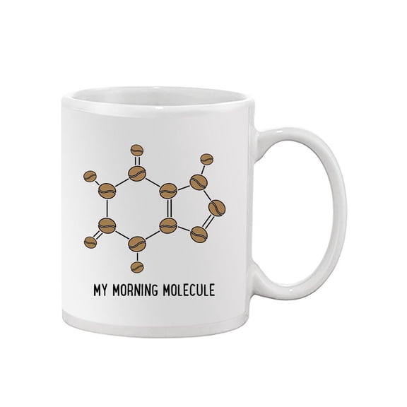 Morning Molecule Caffeine Mug - Smartprints Designs,