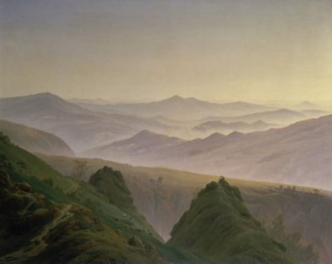 Morning in the Mountains 1823 Caspar David Friedrich (1774-1840 German) Hermitage Museum St Petersburg Russia Canvas Art - Caspar David Friedrich (18 x 24)