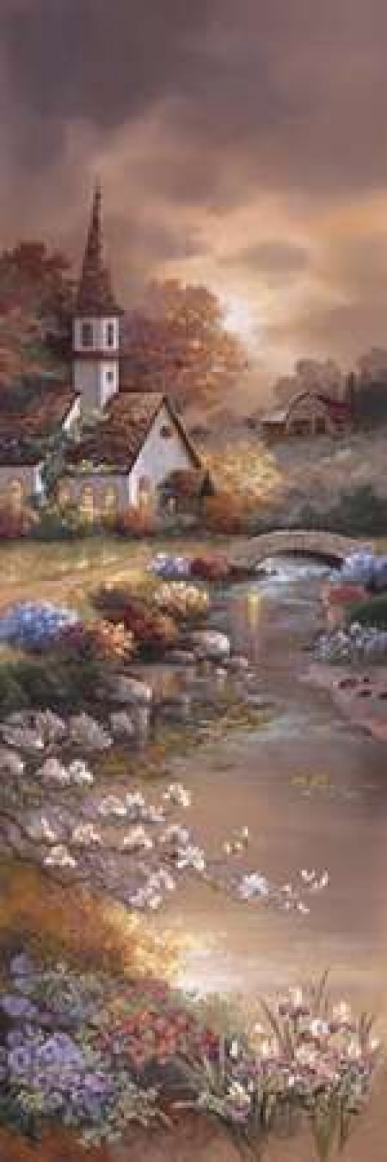 Morning Of Peace Canvas Art - James Lee (12 x 36)