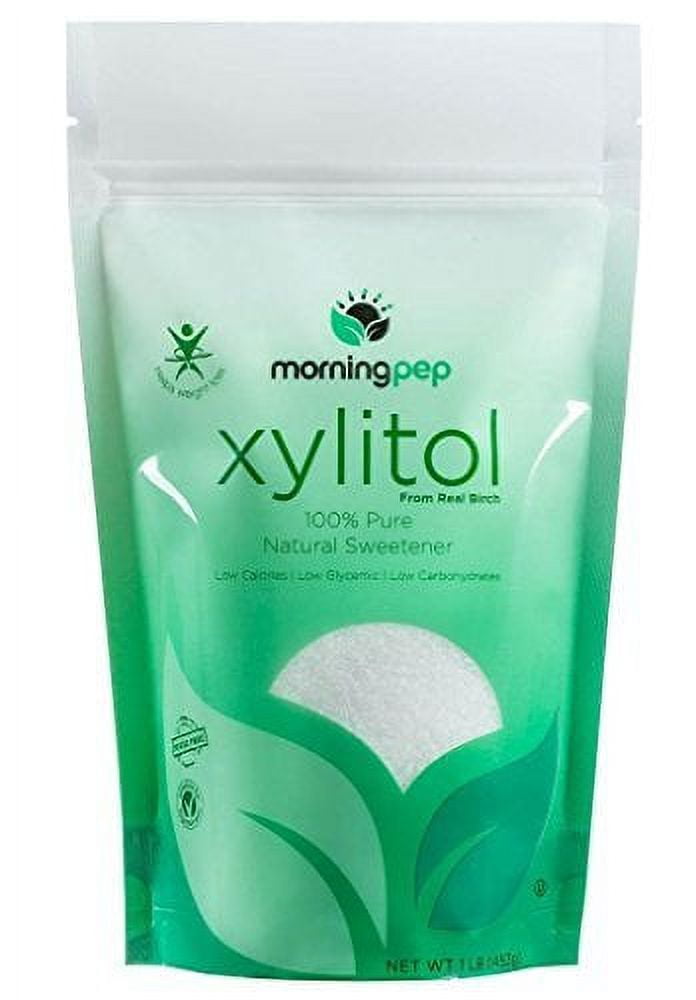 Morning Pep 1 LB 100 Pure Birch Xylitol sweetener (Not From Corn) NON