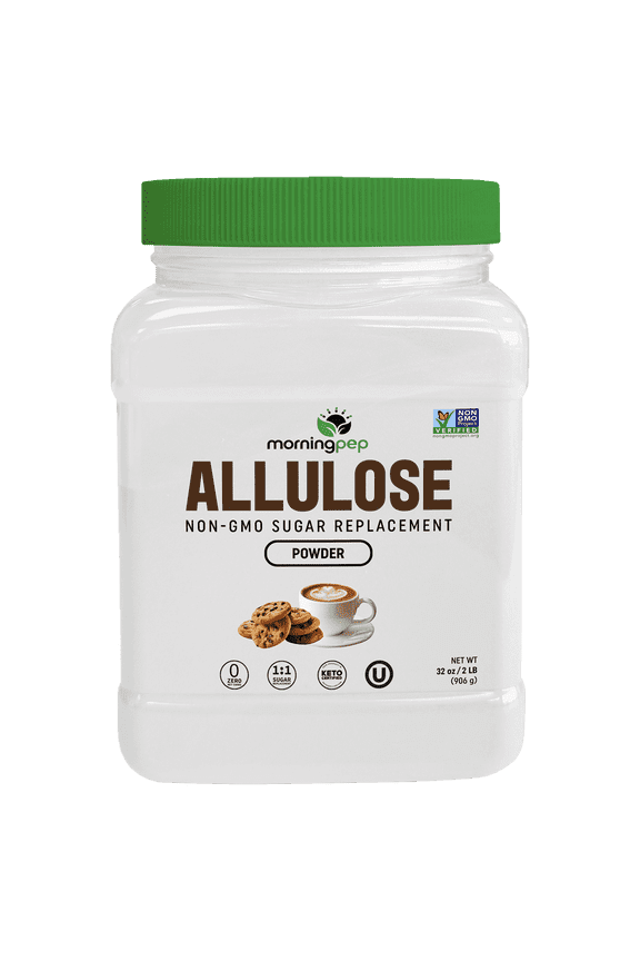Allulose Sweetener  Zero Calorie Sugar Alternative, 100% Pure, No Erythritol, Non-GMO Project Verified, Keto Certified, OU Kosher, No Fillers, Ideal for Baking and Beverages