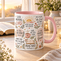 Coffee Mug Strong and Courageous Christian Scripture Drinkware for ...