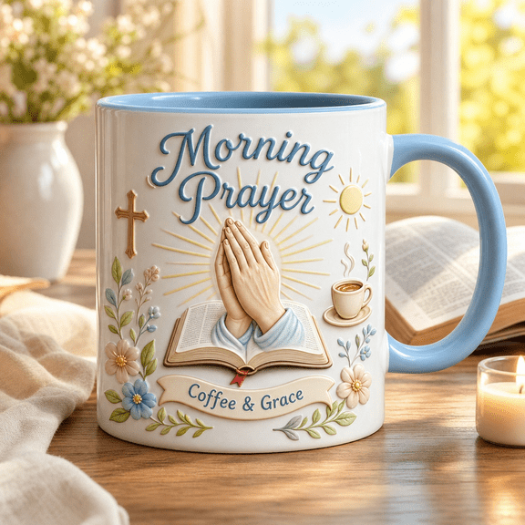 Morning Prayer Mug Personalized Coffee & Grace Prayer Coffee Gift