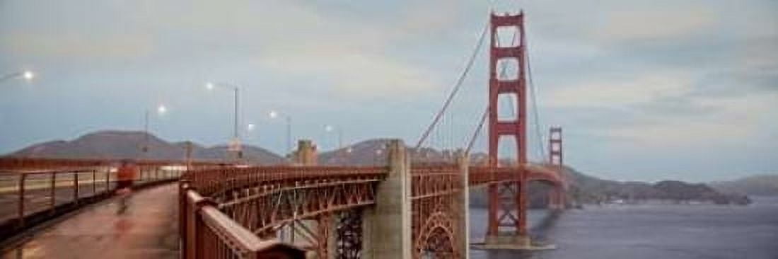 Morning Ride on the Bridge #2 Canvas Art - Alan Blaustein (8 x 24)