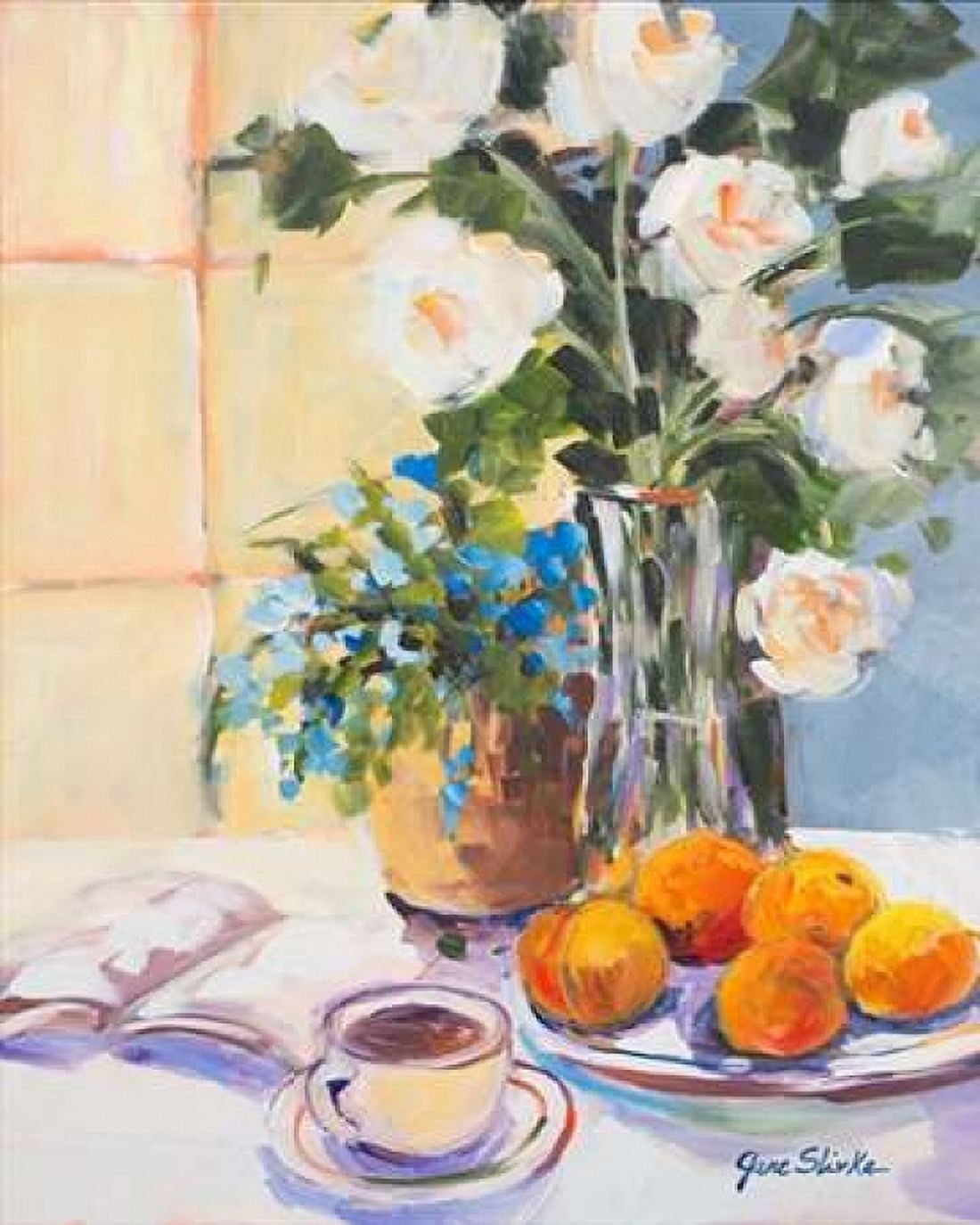 Morning Rose I Canvas Art - Jane Slivka (24 x 30)