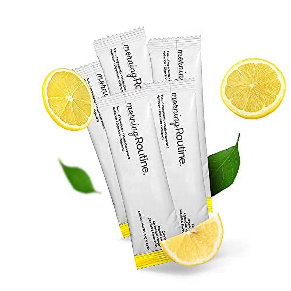 Morning Routine Daily Hydration Electrolyte Powder Packets with Apple