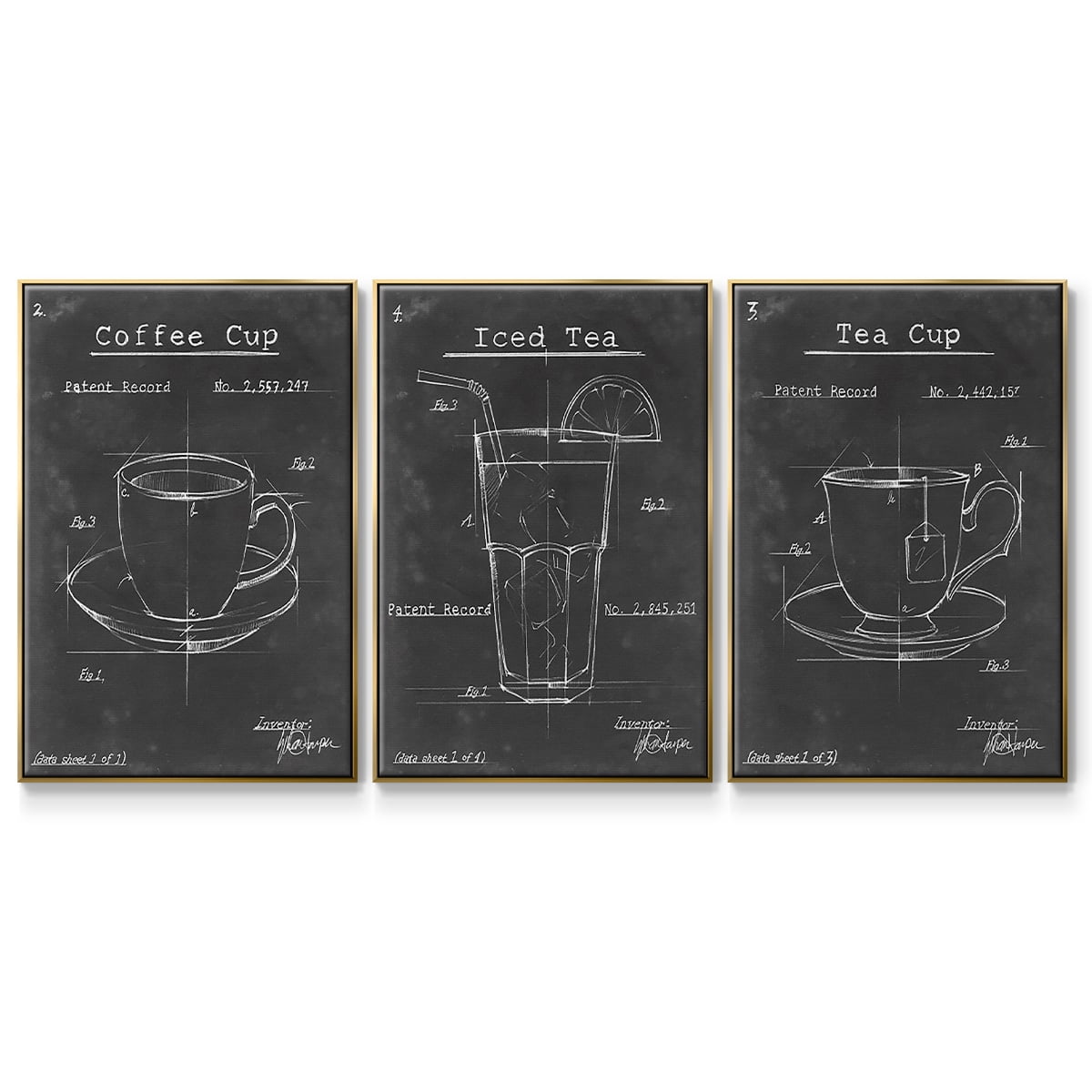Morning Routine I - Framed Premium Gallery Wrapped Canvas L Frame 3 Piece Set - Ready to Hang