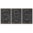 thumbnail image 1 of Morning Routine I - Framed Premium Gallery Wrapped Canvas L Frame 3 Piece Set - Ready to Hang, 1 of 9