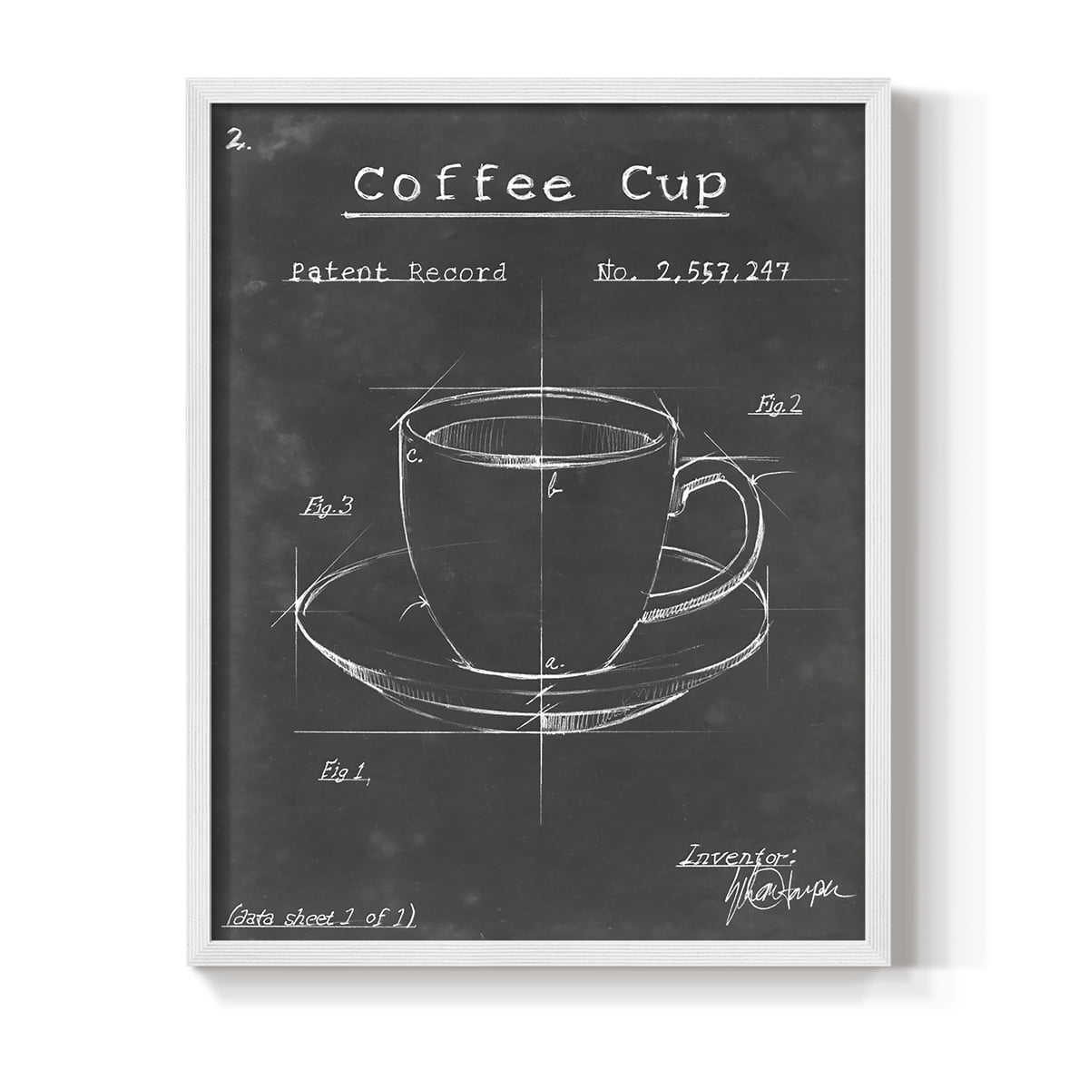 Morning Routine II Framed Print in White Solid Wood Framed Print No Nail Hanging