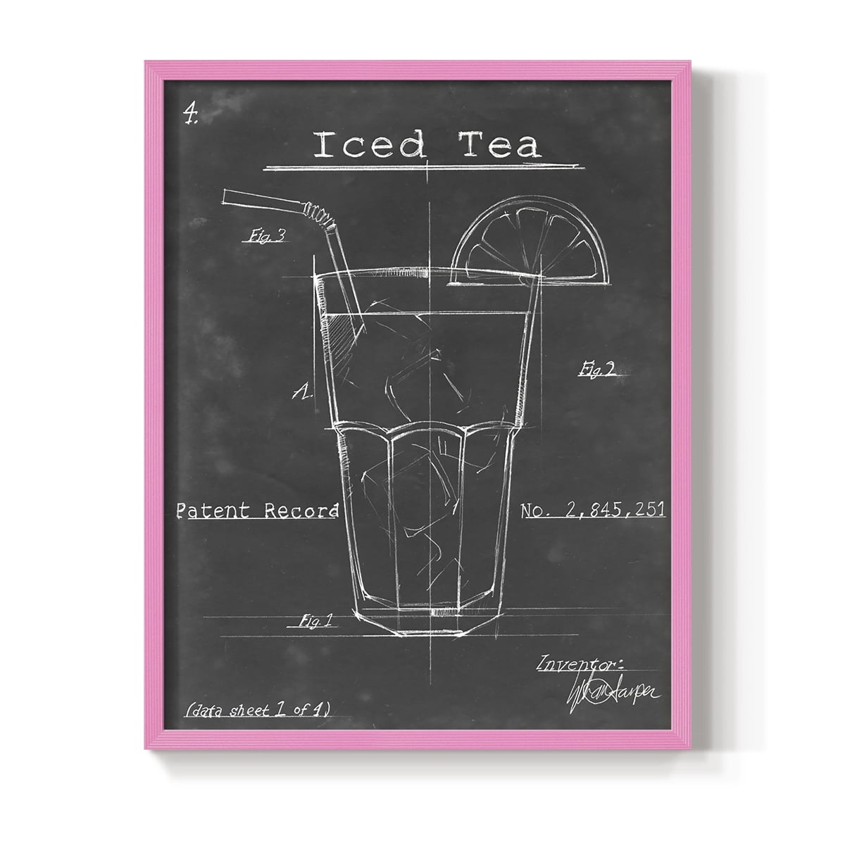 Morning Routine III Framed Print in Pink Solid Wood Framed Print No Nail Hanging