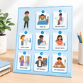 Morning Routine Chat Morning Routine Step-by-Step Visual Schedule Laminated Poster 9x12 ...