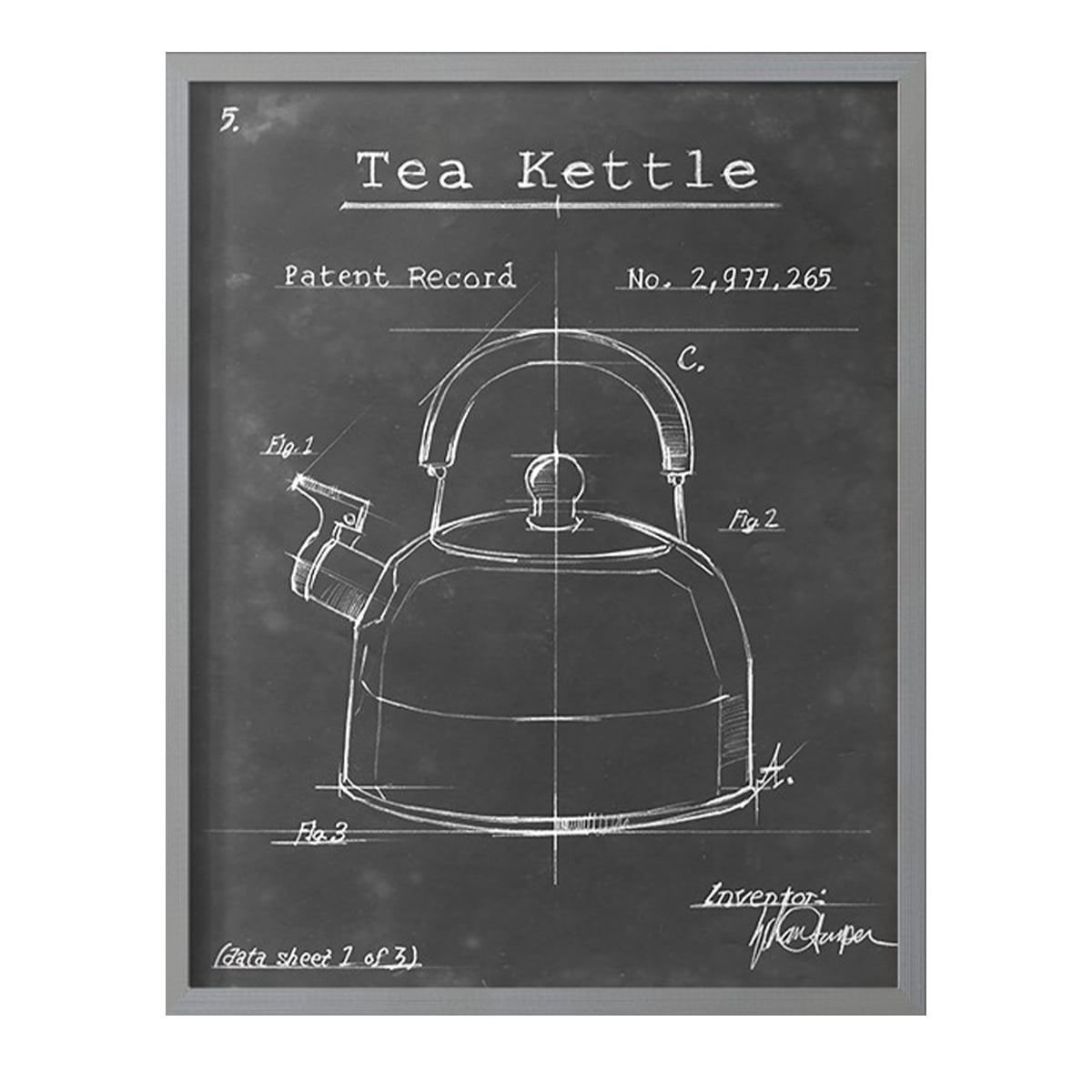 Morning Routine V Framed Print in Gray Solid Wood Framed Print No Nail Hanging