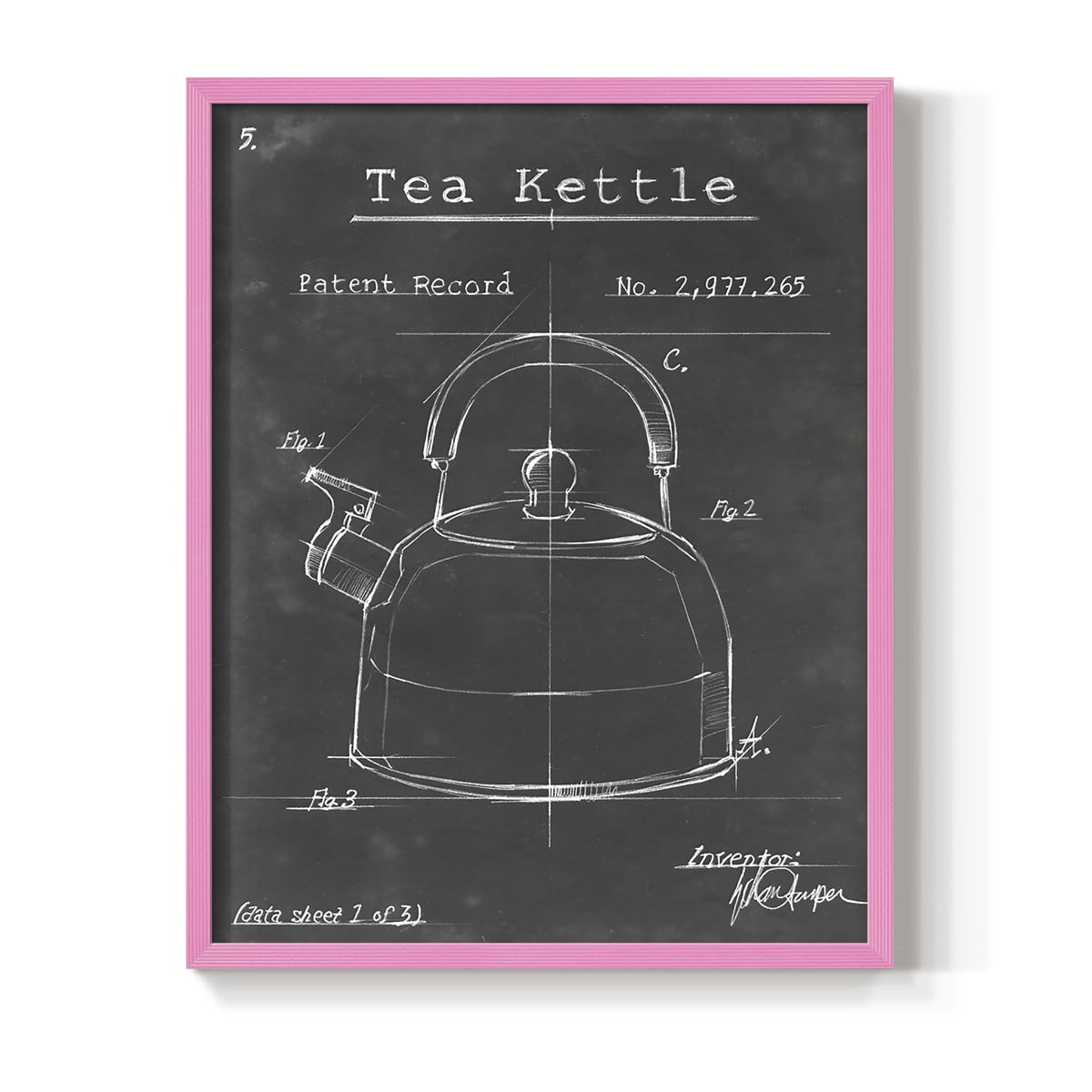 Morning Routine V Framed Print in Pink Solid Wood Framed Print No Nail Hanging