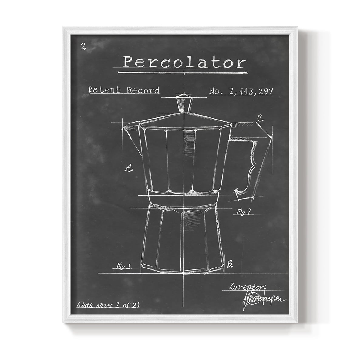 Morning Routine VI Framed Print in White Solid Wood Framed Print No Nail Hanging