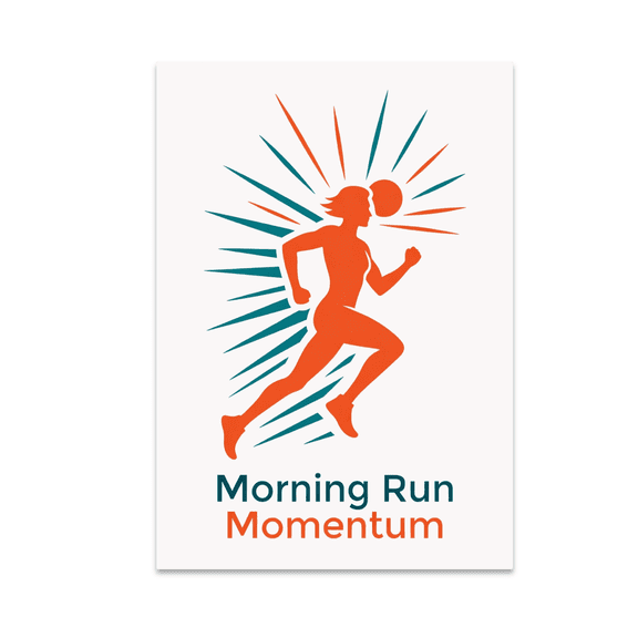 Morning Run Momentum - Fitness Enthusiast - 13x19 Poster Print