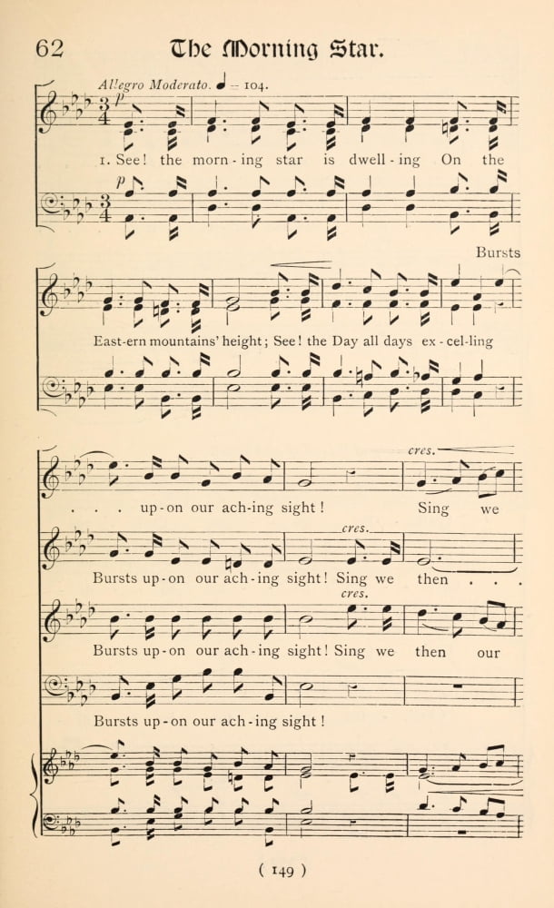 Morning Star 1 Christmas Carols New & Old 1850 Canvas Art - (24 x 36)