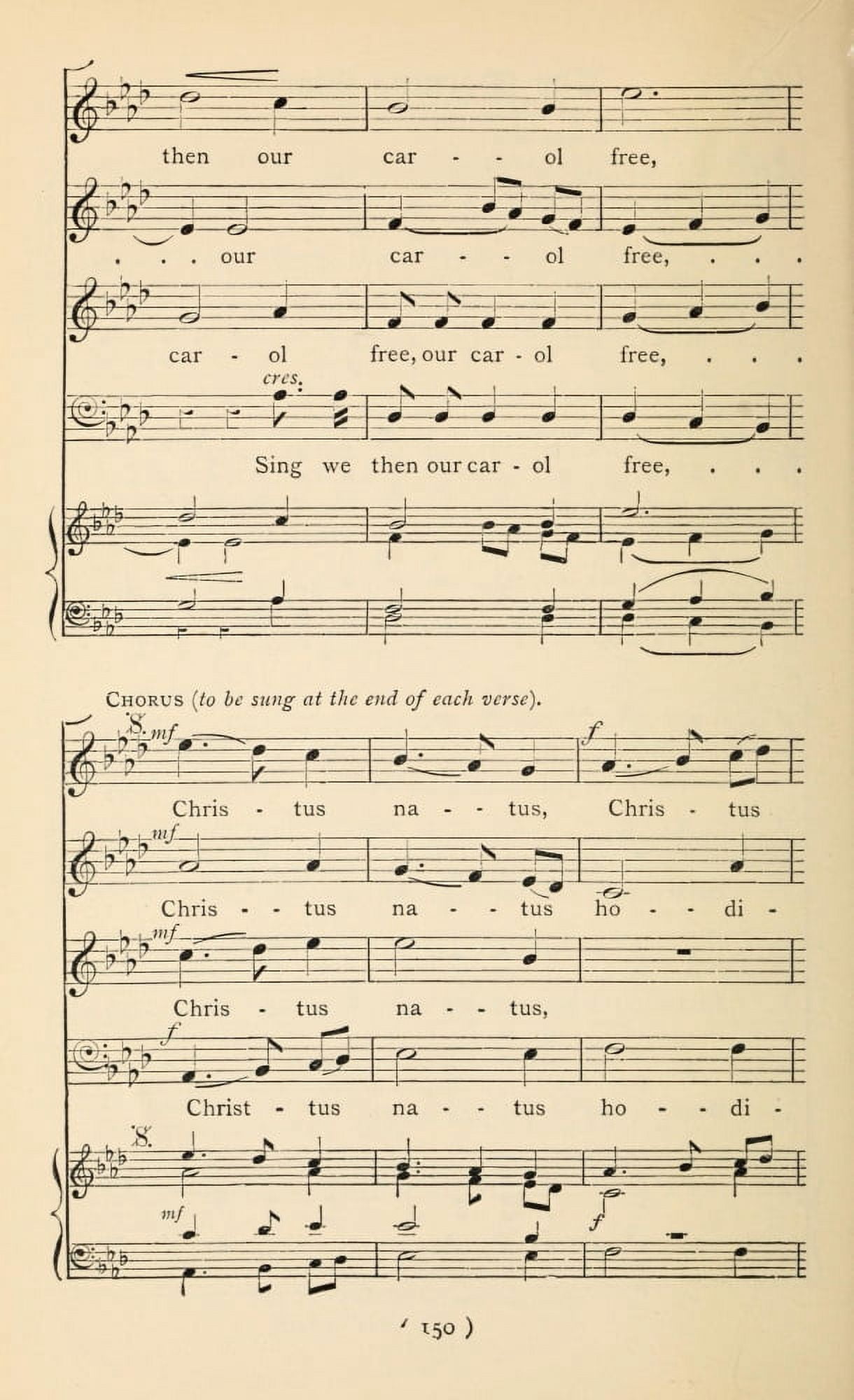 Morning Star 2 Christmas Carols New & Old 1850 Canvas Art - (18 x 24)